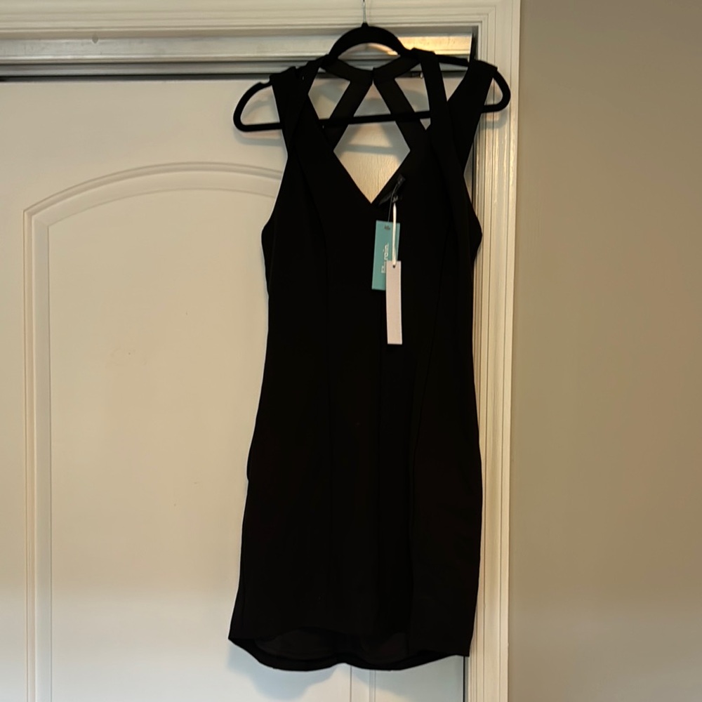 NWT Elegant Black Sleeveless Dress
